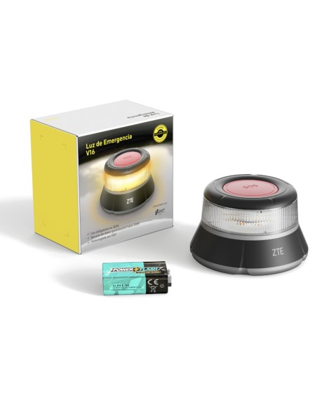 Emergency light with geolocation, connected IoT, certified by DGT. Includes protective case. THULOS TH-V16-2